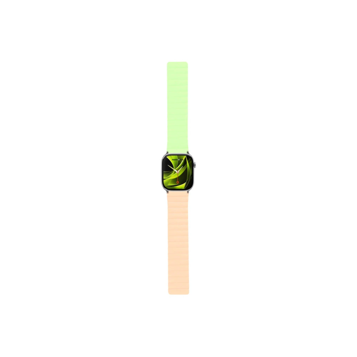 Řemínek pro Apple Watch 42/44/45/49 mm Mobile Magnetic Strap II - růžový/zelený - iSTYLE CZ