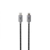 Opletený kabel USB-C na Lightning 1,2 m iSTYLE - vesmírně šedý - iSTYLE CZ