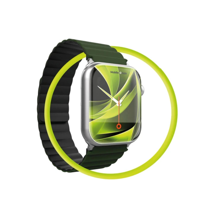 Řemínek pro Apple Watch 42/44/45/49 mm Mobile Magnetic Strap II - zelený/černý - iSTYLE CZ