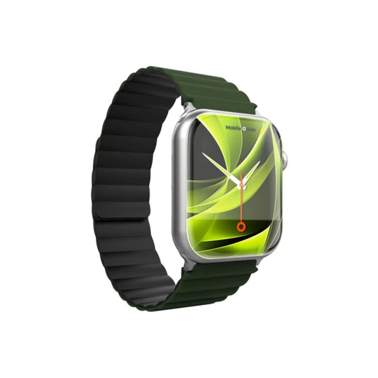 Řemínek pro Apple Watch 42/44/45/49 mm Mobile Magnetic Strap II - zelený/černý - iSTYLE CZ
