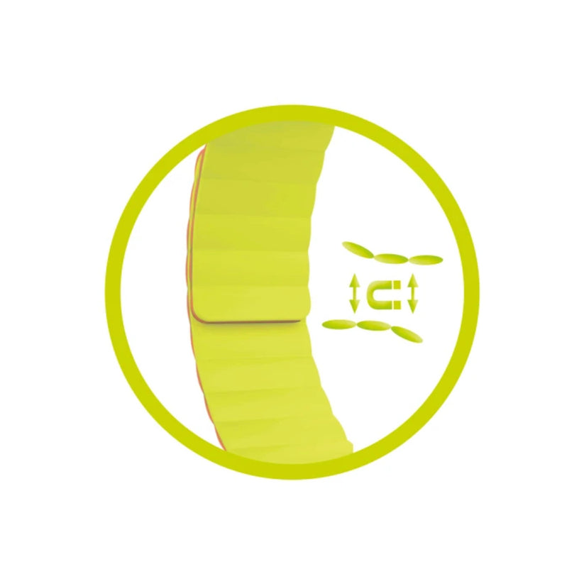 Řemínek pro Apple Watch 42/44/45/49 mm Mobile Magnetic Strap II - oranžový/zelený - iSTYLE CZ
