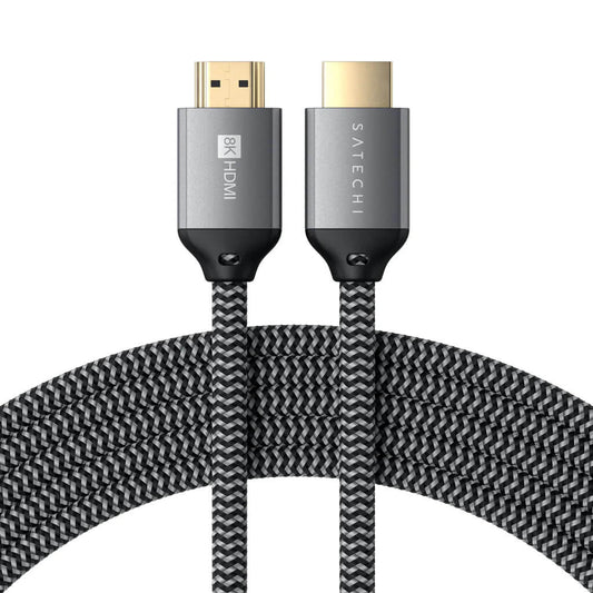 Opletený 2m kabel Satechi 8K Ultra HD High Speed HDMI - černý - iSTYLE CZ