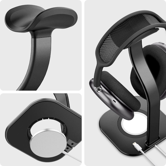 Stojánek pro AirPods Max Spigen MagSafe Charger Stand - černý - iSTYLE CZ