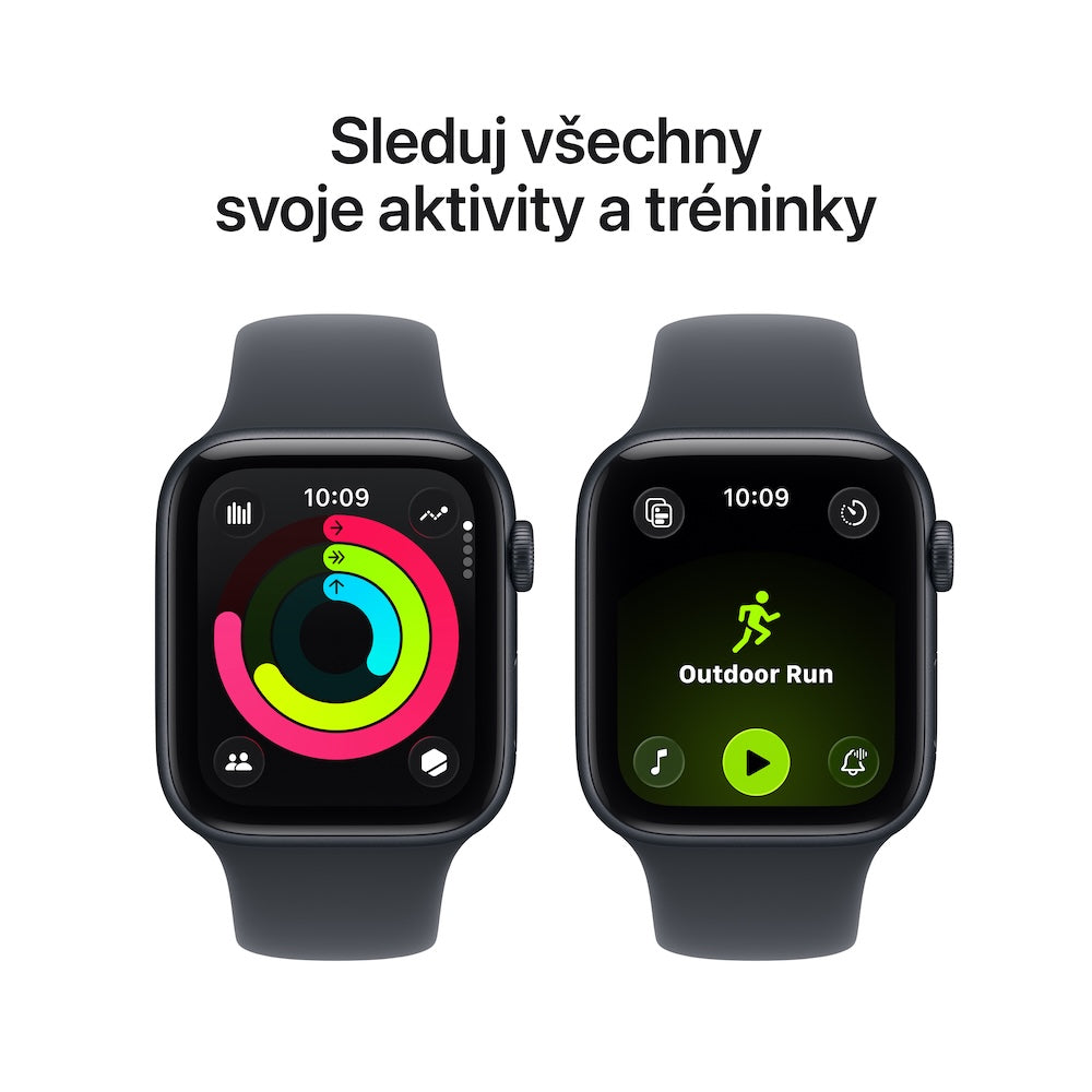 Apple Watch SE 3 GPS 40mm temně inkoustové hliníkové pouzdro s temně inkoustovým sportovním řemínkem - S/M - iSTYLE CZ