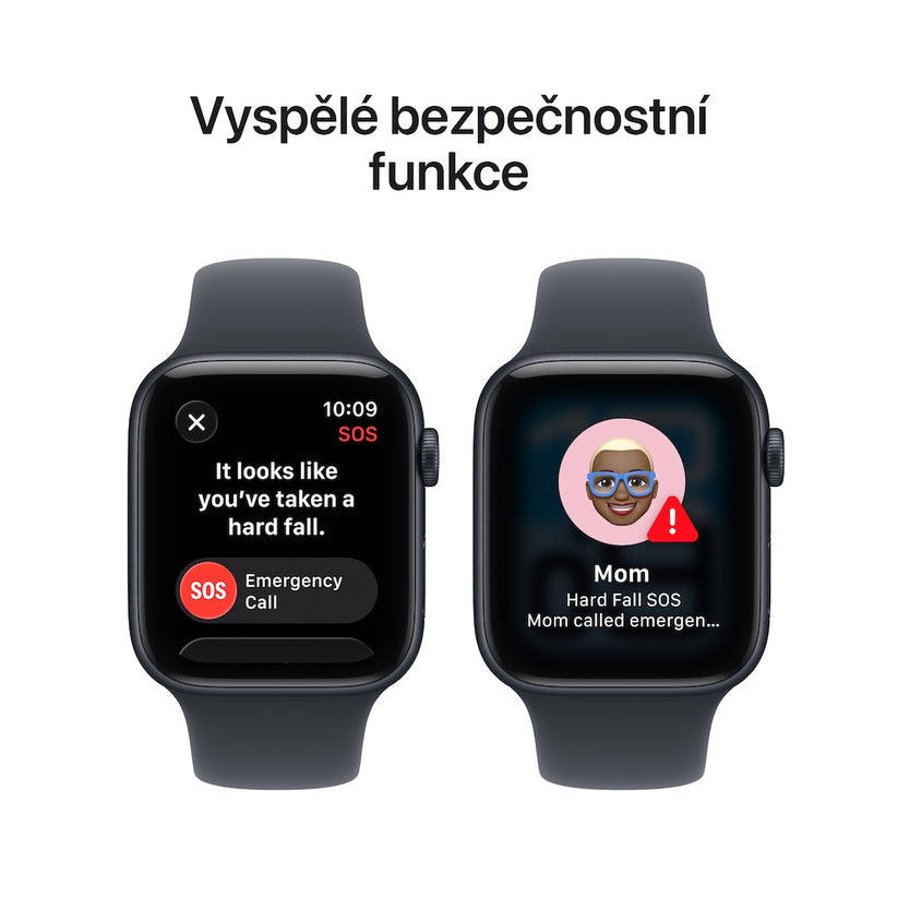 Apple Watch SE 3 GPS 40mm temně inkoustové hliníkové pouzdro s temně inkoustovým sportovním řemínkem - S/M - iSTYLE CZ