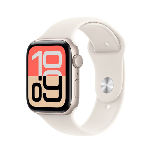 Apple Watch SE 3 GPS 40mm hvězdně bílé hliníkové pouzdro s hvězdně bílým sportovním řemínkem - S/M - iSTYLE CZ