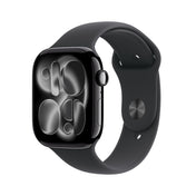 Apple Watch Series 11 GPS + Cellular 42mm klavírně černé hliníkové pouzdro s černým sportovním řemínkem - S/M - iSTYLE CZ