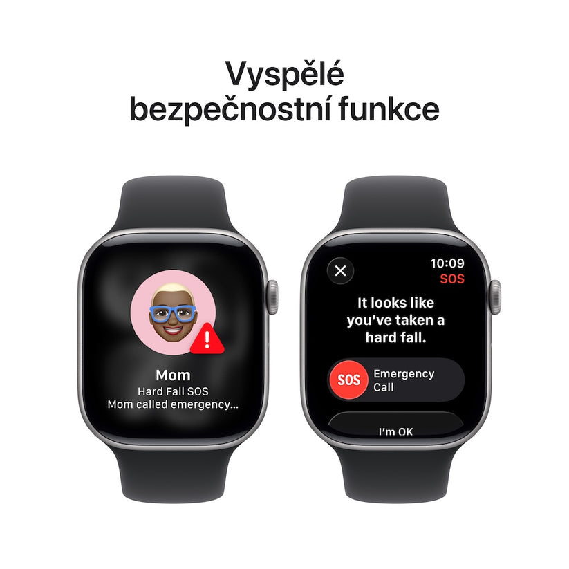 Apple Watch Series 11 GPS + Cellular 42mm vesmírně šedé hliníkové pouzdro s černým sportovním řemínkem - S/M - iSTYLE CZ