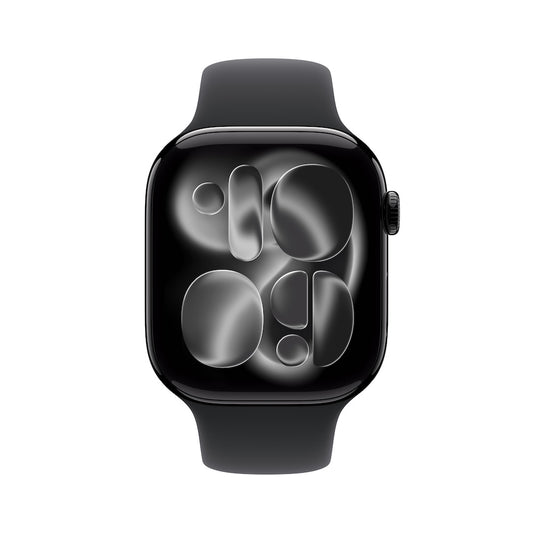 Apple Watch Series 11 GPS 42mm klavírně černé hliníkové pouzdro s černým sportovním řemínkem - S/M - iSTYLE CZ