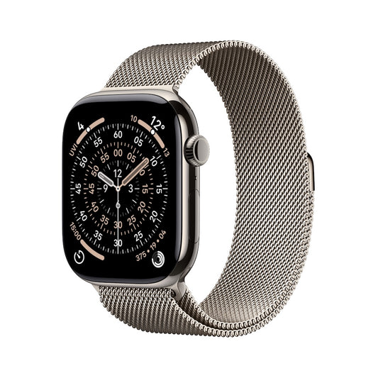 Apple Watch Series 11 GPS + Cellular 42mm přírodně titanové pouzdro s přírodně ocelovým milánským tahem - iSTYLE CZ