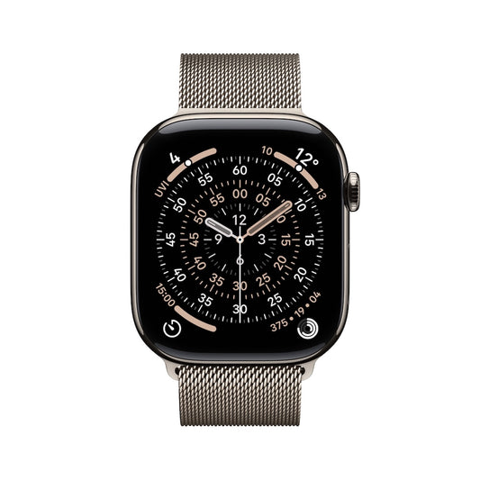 Apple Watch Series 11 GPS + Cellular 42mm přírodně titanové pouzdro s přírodně ocelovým milánským tahem - iSTYLE CZ