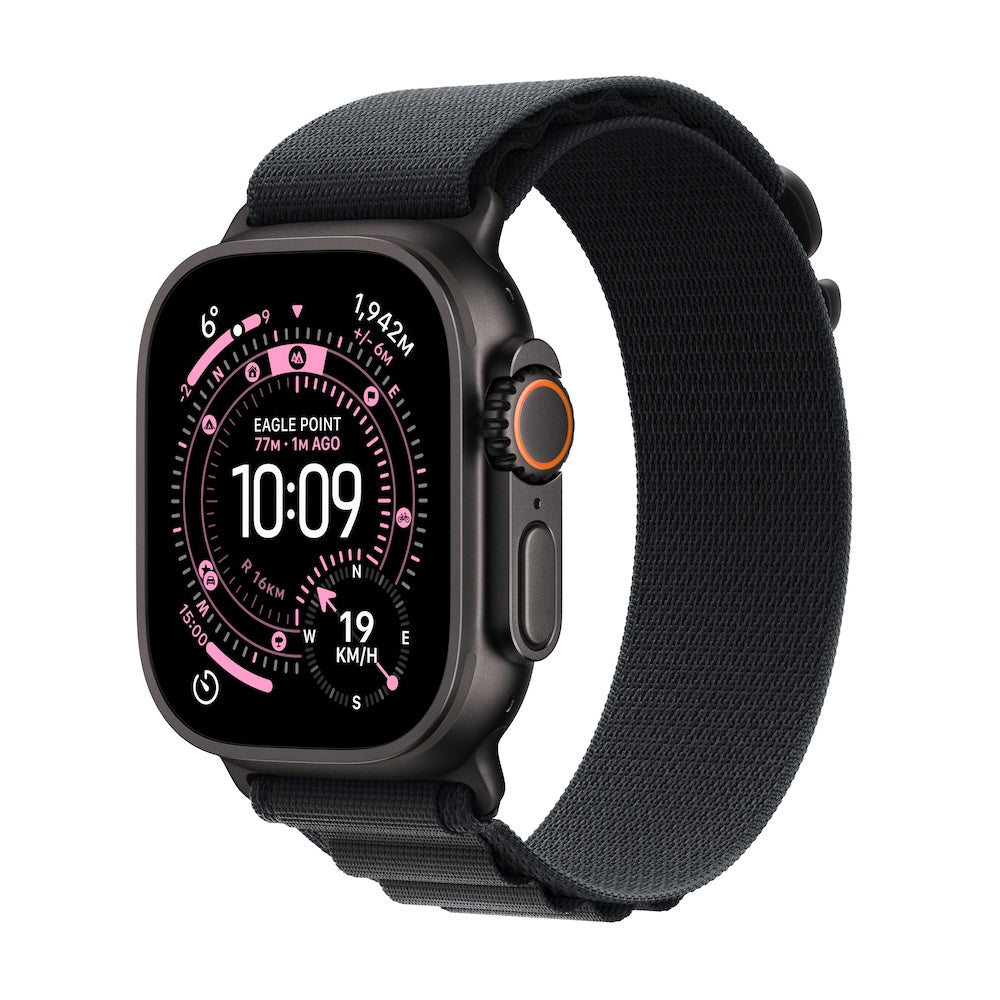 Apple Watch Ultra 3 GPS + Cellular 49mm černě titanové pouzdro s černým alpským tahem - M - iSTYLE CZ