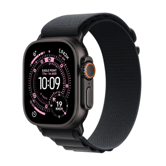 Apple Watch Ultra 3 GPS + Cellular 49mm černě titanové pouzdro s černým alpským tahem - M - iSTYLE CZ
