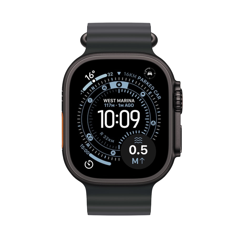 Apple Watch Ultra 3 GPS + Cellular 49mm černě titanové pouzdro s černým oceánským řemínkem - iSTYLE CZ