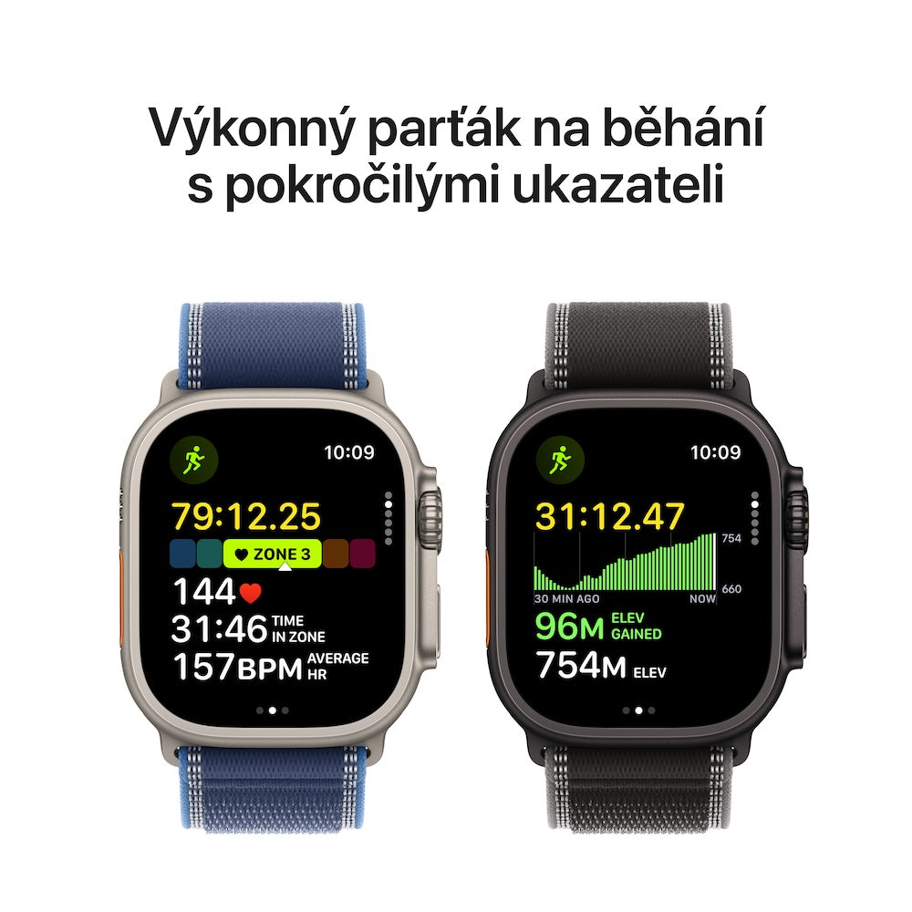 Apple Watch Ultra 3 GPS + Cellular 49mm přírodně titanové pouzdro s přírodně titanovým milánským tahem z titanu - S - iSTYLE CZ