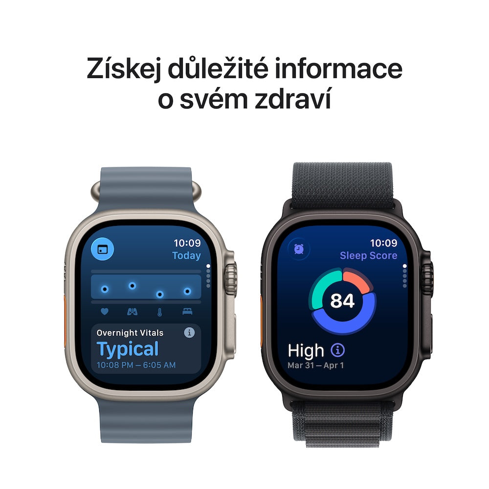 Apple Watch Ultra 3 GPS + Cellular 49mm přírodně titanové pouzdro s přírodně titanovým milánským tahem z titanu - S - iSTYLE CZ