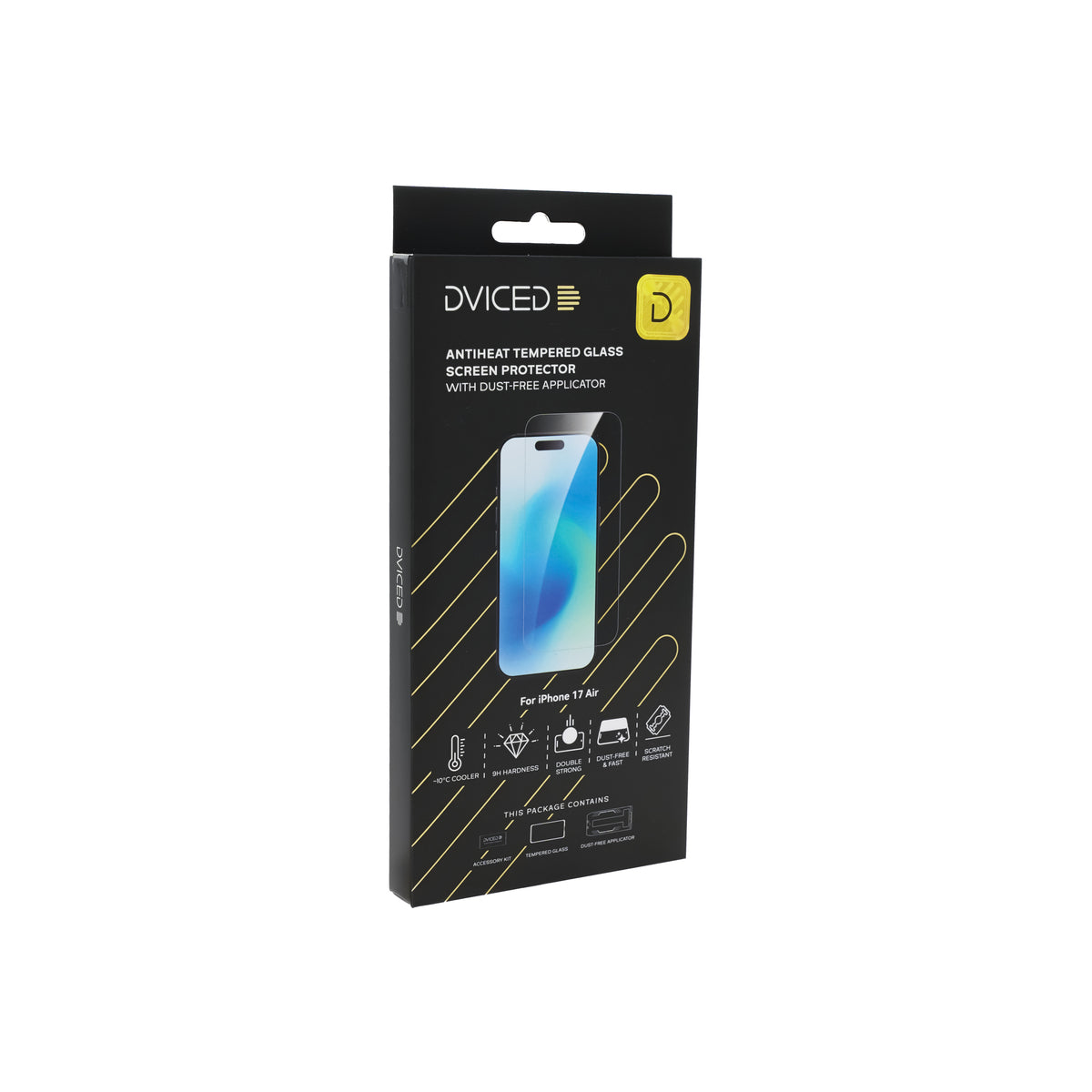 Ochranné sklo Dviced AntiHeat pro iPhone Air s bezprašným aplikátorem - iSTYLE CZ