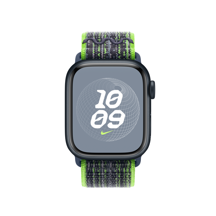 Apple Watch 38/40/41 mm jasně zelený / modrý provlékací sportovní řemínek Nike - iSTYLE CZ