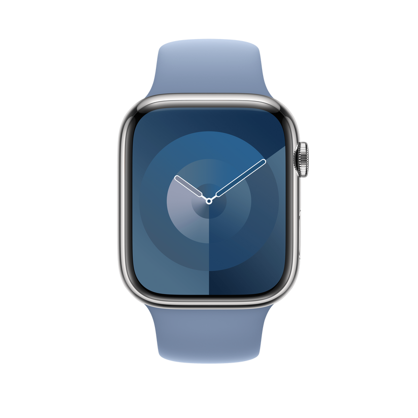 Apple Watch 42/44/45/49 mm ledově modrý sportovní řemínek – M/L - iSTYLE CZ