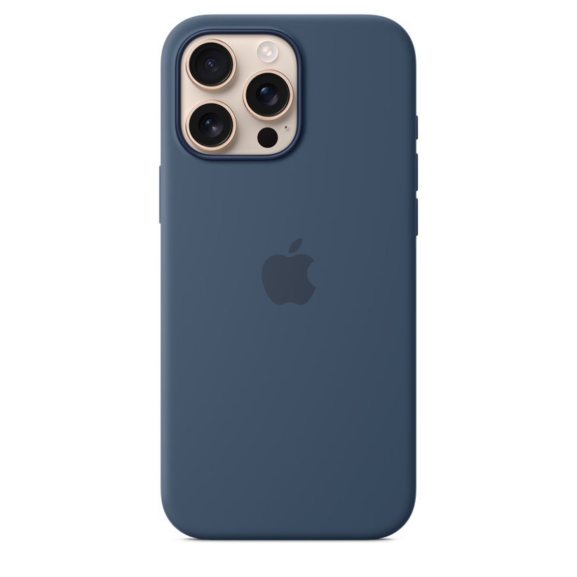Apple silikonový kryt s MagSafe na iPhone 16 Pro Max - denimový - iSTYLE CZ
