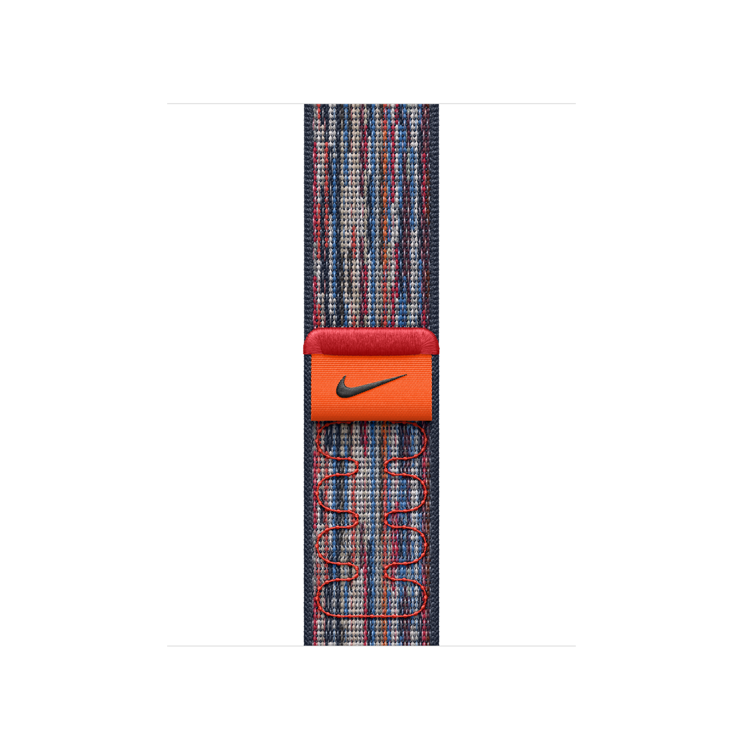 Apple Watch 38/40/41/42mm modro-červený provlékací sportovní řemínek Nike - iSTYLE CZ