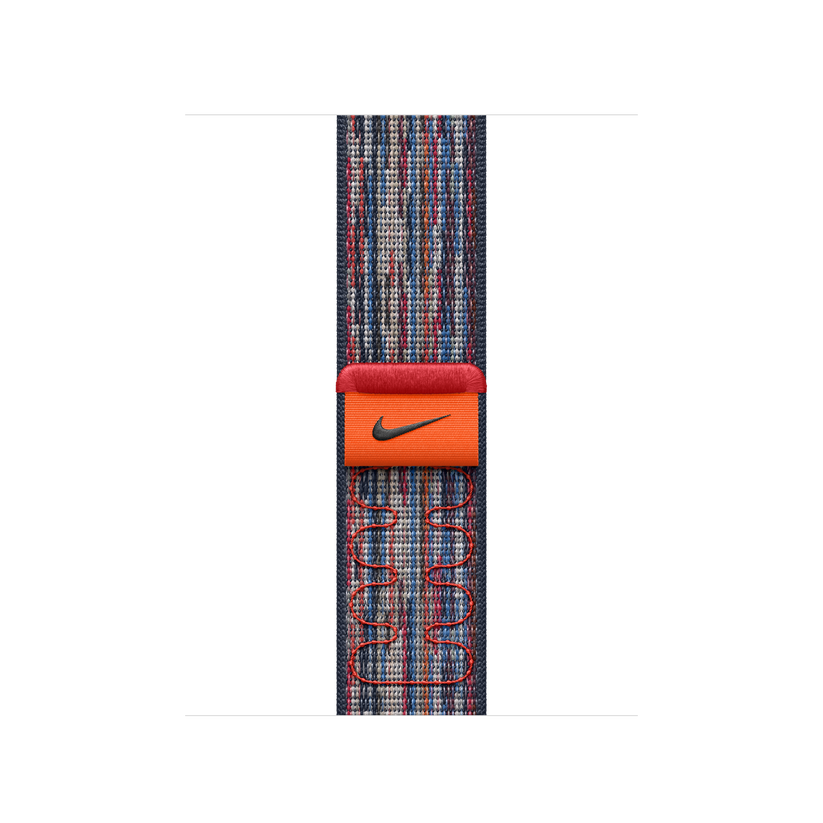 Apple Watch 38/40/41/42mm modro-červený provlékací sportovní řemínek Nike - iSTYLE CZ