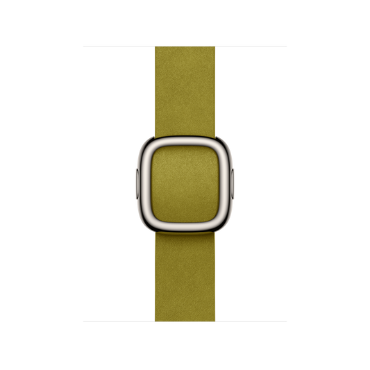 Apple Watch 38/40/41/42mm zelenožlutý řemínek s moderní přezkou – střední - iSTYLE CZ
