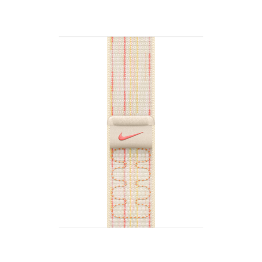 Apple Watch 38/40/41/42mm hvězdně bílý / růžový provlékací sportovní řemínek Nike - iSTYLE CZ