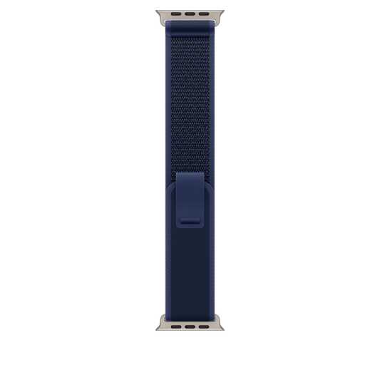 Apple Watch 44/45/46/49mm modrý Trailový tah – M/L – provedení z přírodního titanu - iSTYLE CZ