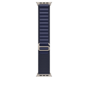 Apple Watch 44/45/46/49mm námořnicky modrý Alpský tah – velký – provedení z přírodního titanu - iSTYLE CZ