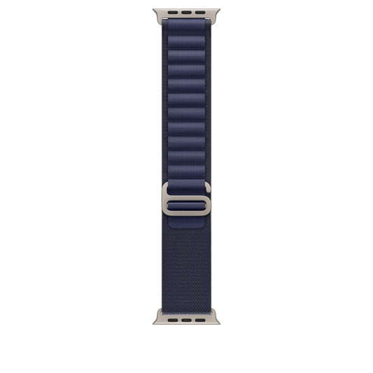 Apple Watch 44/45/46/49mm námořnicky modrý Alpský tah – malý – provedení z přírodního titanu - iSTYLE CZ