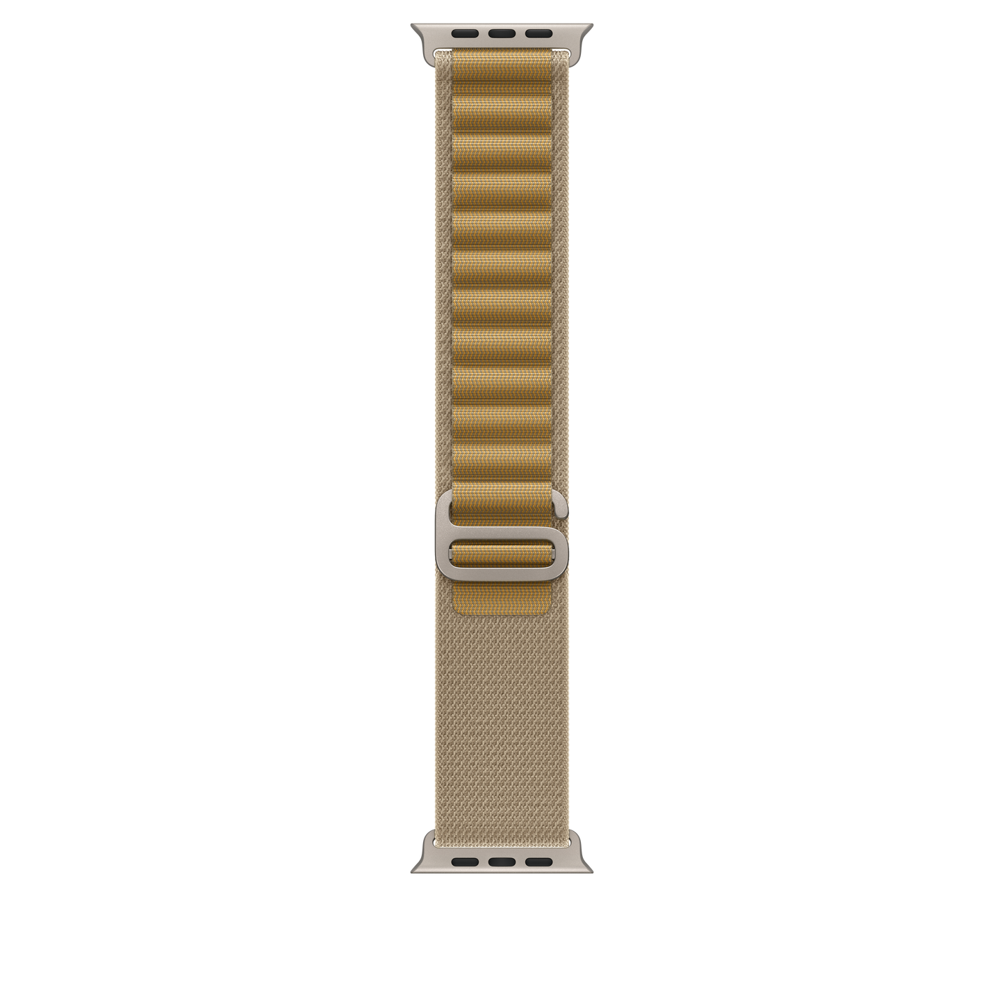 Apple Watch 44/45/46/49mm žlutohnědý Alpský tah – střední – provedení z přírodního titanu - iSTYLE CZ