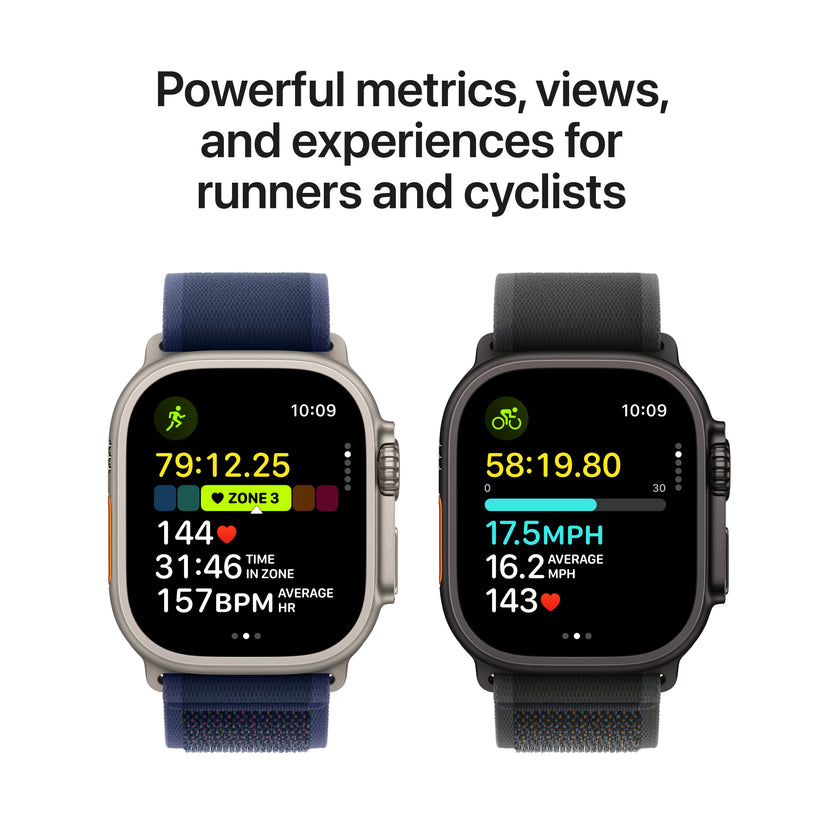 Apple Watch Ultra 2 GPS + Cellular, 49mm přírodně titanové pouzdro s modrým trailovým tahem - M/L - iSTYLE CZ
