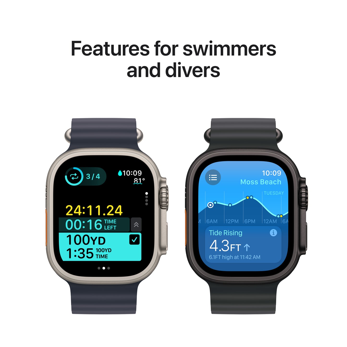Apple Watch Ultra 2 GPS + Cellular, 49mm přírodně titanové pouzdro s modrým trailovým tahem - M/L - iSTYLE CZ
