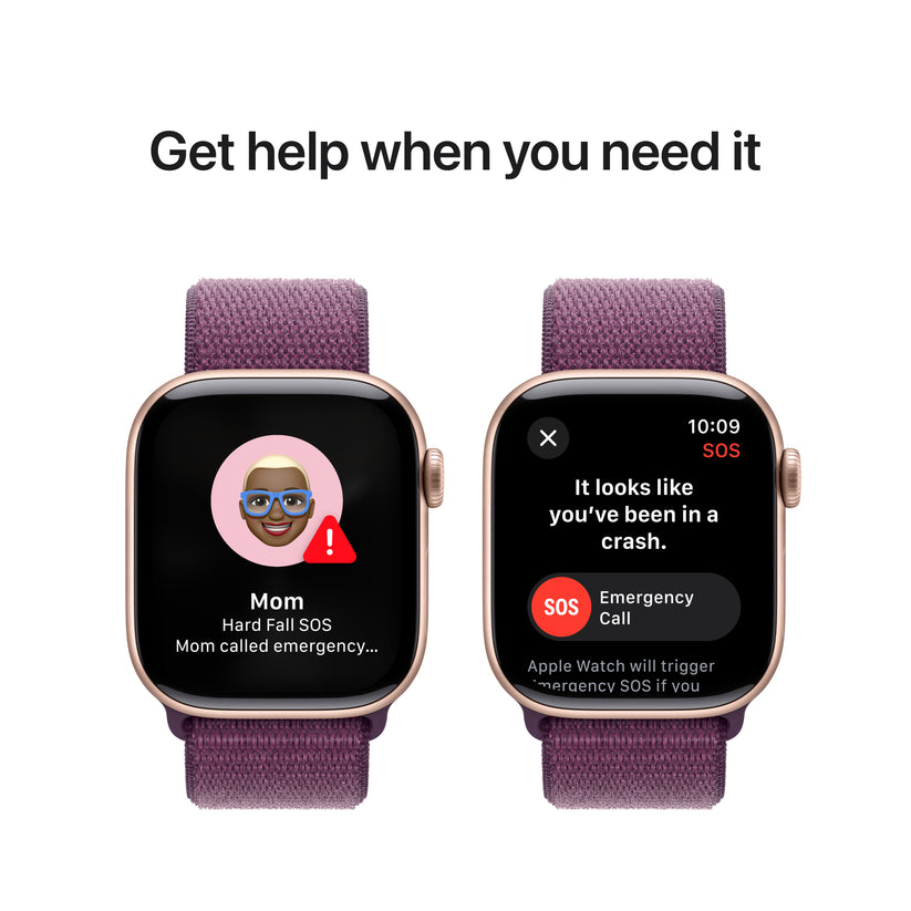 Apple Watch Series 10 GPS 42mm růžově zlaté hliníkové pouzdro se švestkovým sportovním provlékacím řemínkem - iSTYLE CZ
