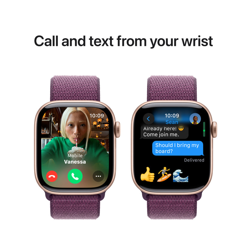 Apple Watch Series 10 GPS 42mm růžově zlaté hliníkové pouzdro se švestkovým sportovním provlékacím řemínkem - iSTYLE CZ