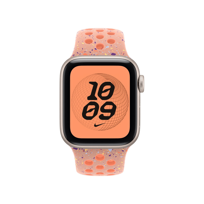 Řemínek pro Apple Watch 38/40/41 mm Apple Alpenglow Pink sportovní Nike - M/L - iSTYLE CZ