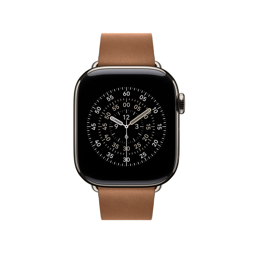 Řemínek pro Apple Watch 38/40/41/42 mm Apple karamelový s moderní přezkou - střední - iSTYLE CZ