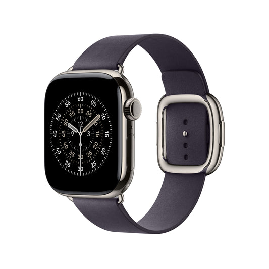 Řemínek pro Apple Watch 38/40/41/42 mm Apple půlnočně fialový s moderní přezkou - velký - iSTYLE CZ