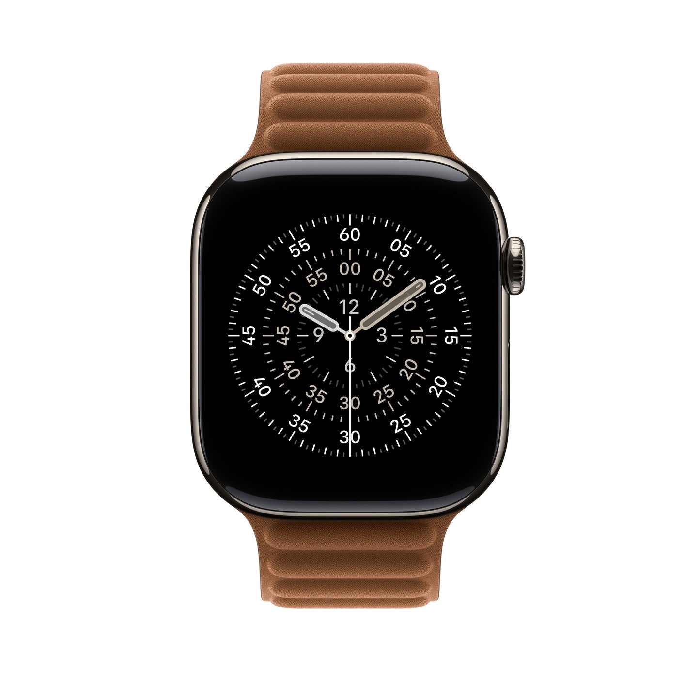 Řemínek pro Apple Watch 44/45/46/49 mm Apple karamelový magnetický tah - M/L - iSTYLE CZ