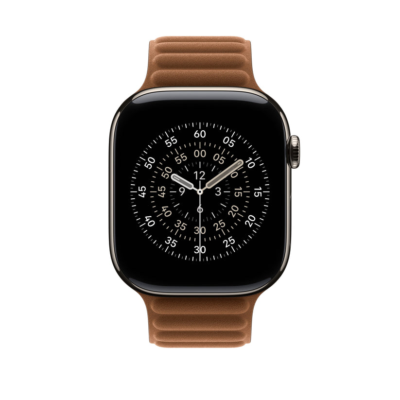 Řemínek pro Apple Watch 44/45/46/49 mm Apple karamelový magnetický tah - S/M - iSTYLE CZ