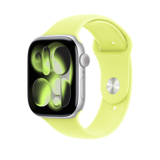 Řemínek pro Apple Watch 44/45/46/49 mm Apple neonově žlutý sportovní - S/M - iSTYLE CZ