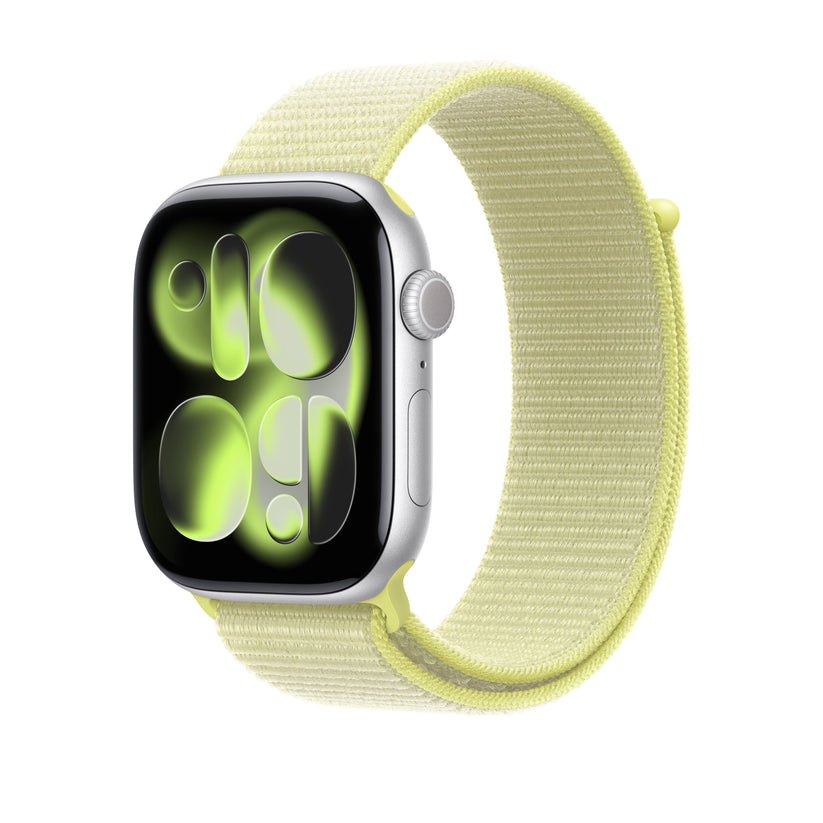 Řemínek pro Apple Watch 44/45/46/49 mm Apple neonově žlutý provlékací sportovní - iSTYLE CZ