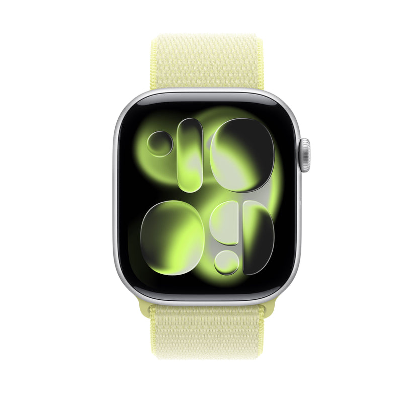 Řemínek pro Apple Watch 44/45/46/49 mm Apple neonově žlutý provlékací sportovní - iSTYLE CZ