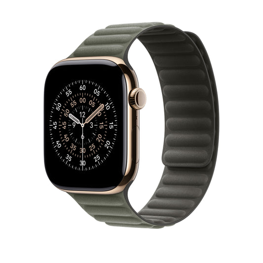 Řemínek pro Apple Watch 44/45/46/49 mm Apple šalvějově šedý magnetický tah - S/M - iSTYLE CZ
