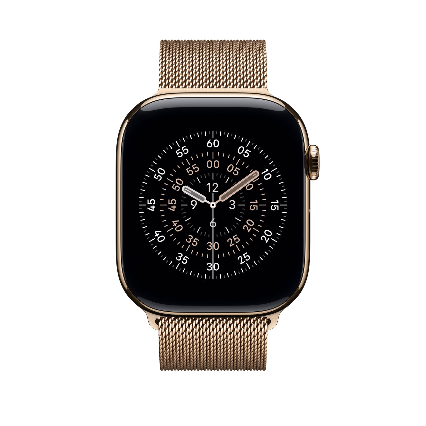 Řemínek pro Apple Watch 44/45/46/49 mm Apple zlatý milánský tah - M/L - iSTYLE CZ
