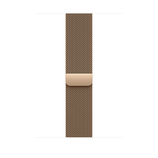 Řemínek pro Apple Watch 44/45/46/49 mm Apple zlatý milánský tah - S/M - iSTYLE CZ