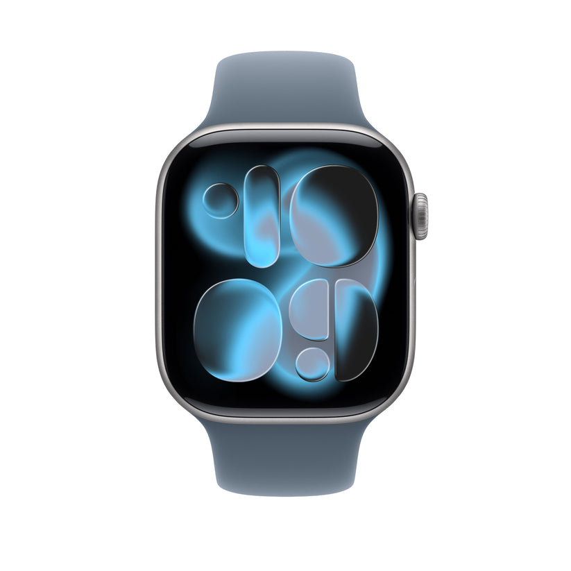 Řemínek pro Apple Watch 44/45/46/49 mm Apple ocelově modrý sportovní - S/M - iSTYLE CZ