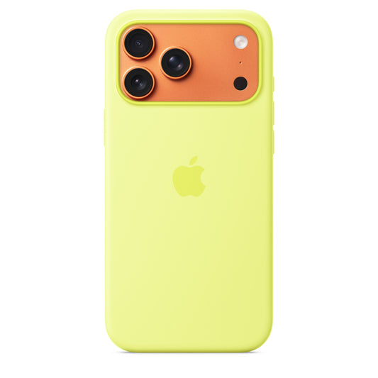 Silikonový kryt na iPhone 17 Pro Max Apple s MagSafe - neonově žlutý - iSTYLE CZ
