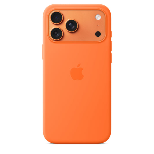 Silikonový kryt na iPhone 17 Pro Max Apple s MagSafe - oranžový - iSTYLE CZ